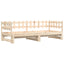 daybed med udtræk 2x(90x200) cm massivt fyrretræ