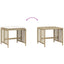 haveskamler 4 stk. med hynder 41x41x36 cm polyrattan beige