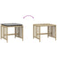 haveskamler 4 stk. med hynder 41x41x36 cm polyrattan beige