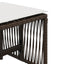 haveskamler 4 stk. med hynder 41x41x36 cm polyrattan brun