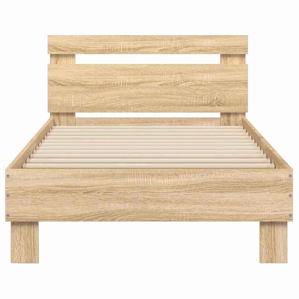 sengeramme m. sengegavl 75x190 cm uden madras sonoma-eg