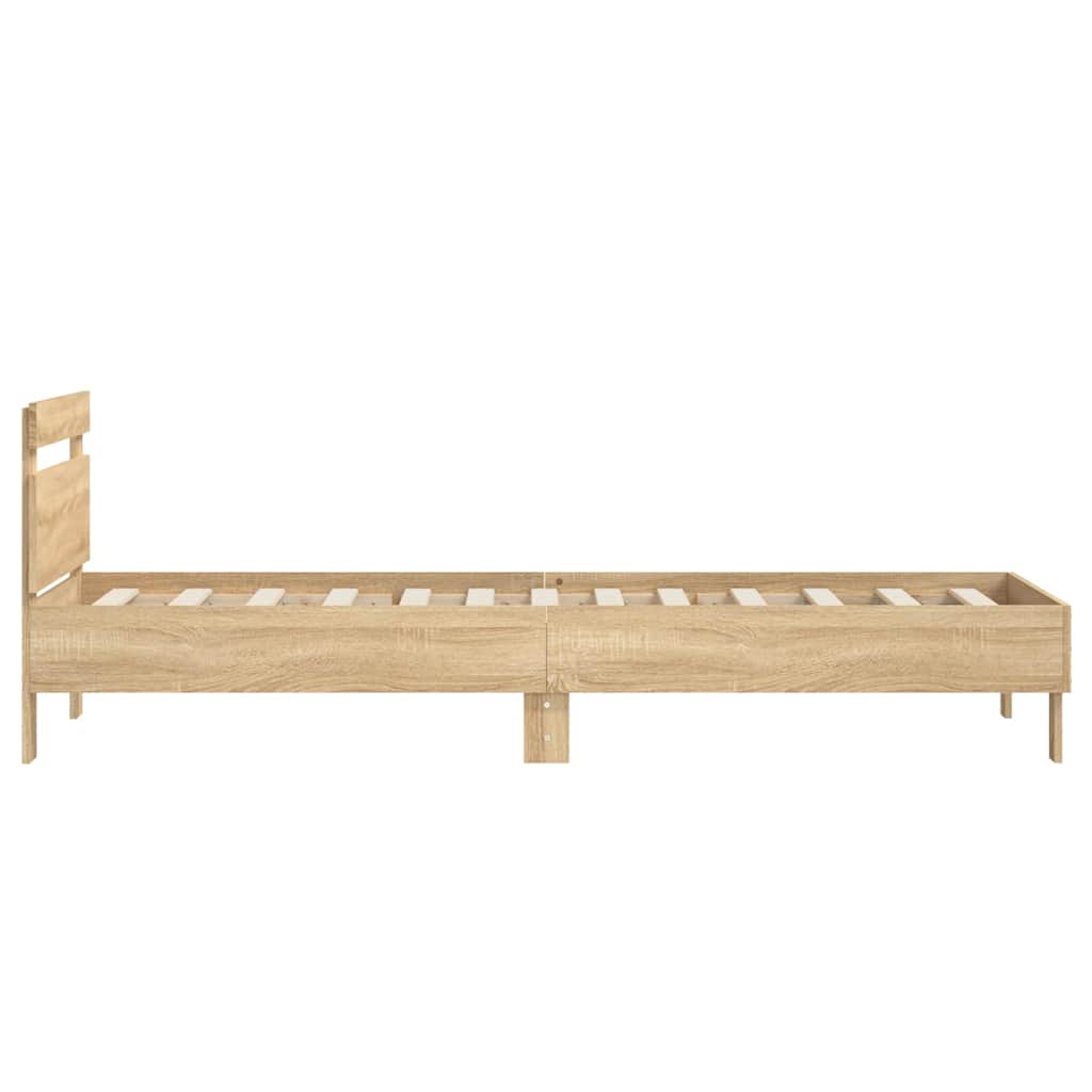 sengeramme m. sengegavl 75x190 cm uden madras sonoma-eg