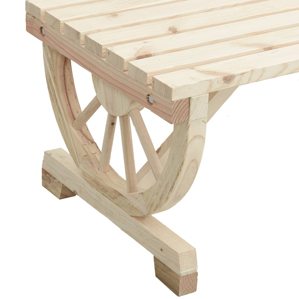 havebord 115x55x65 cm massivt grantræ