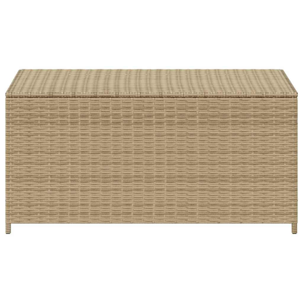 opbevaringsboks til haven 190 l polyrattan beige