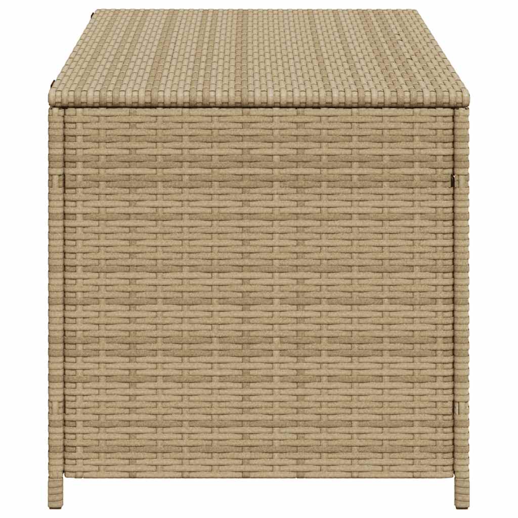 opbevaringsboks til haven 190 l polyrattan beige