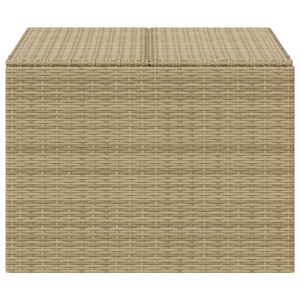 opbevaringsboks til haven 291 l polyrattan beige