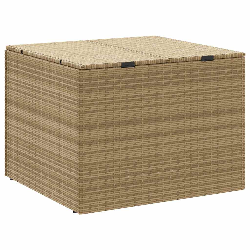 opbevaringsboks til haven 291 l polyrattan beige