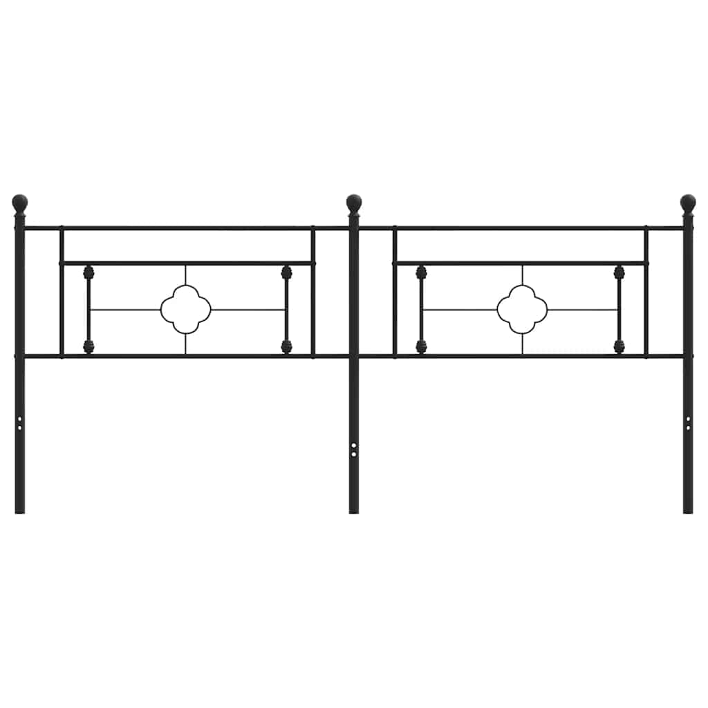 udskiftningsgavl 193 cm metal sort