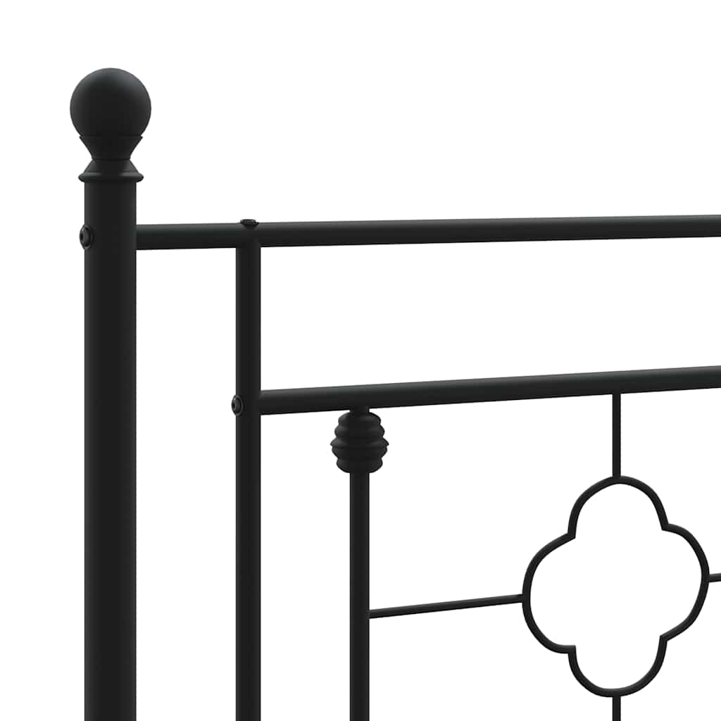 udskiftningsgavl 193 cm metal sort