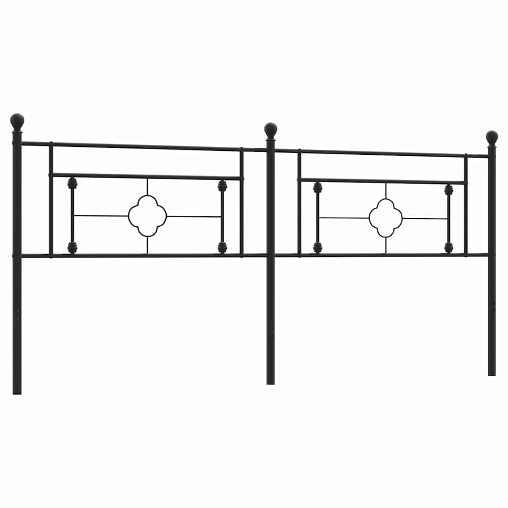 udskiftningsgavl 200 cm metal sort