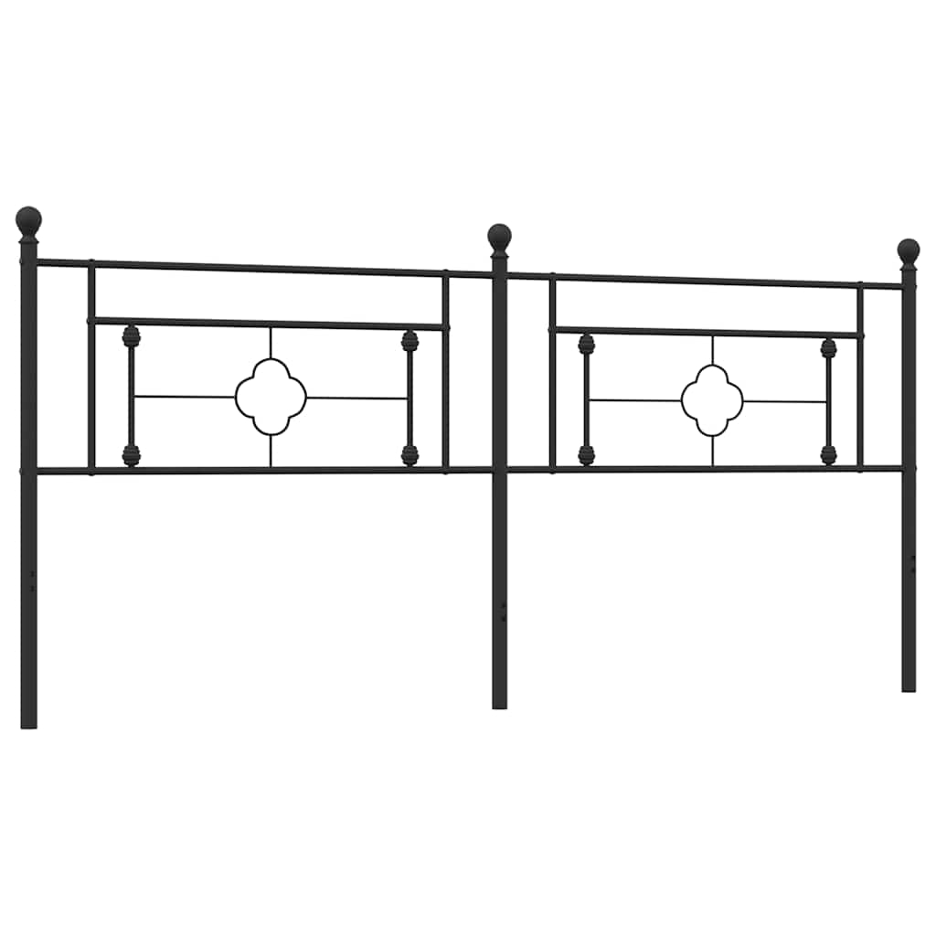 udskiftningsgavl 200 cm metal sort