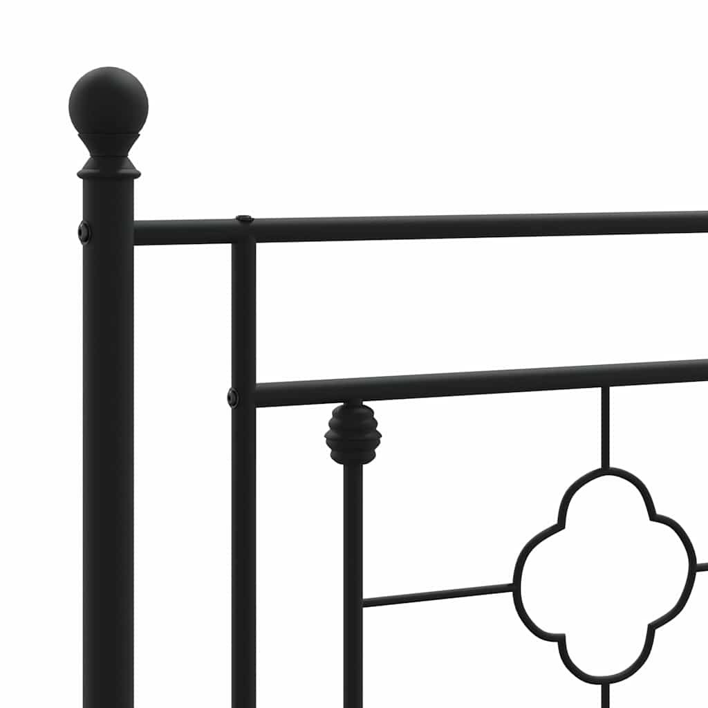udskiftningsgavl 200 cm metal sort
