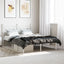 sengeramme med sengegavl 140x190 cm metal hvid