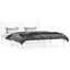 sengeramme med sengegavl 183x213 cm metal hvid