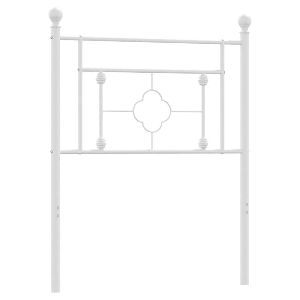 udskiftningsgavl 75 cm metal hvid