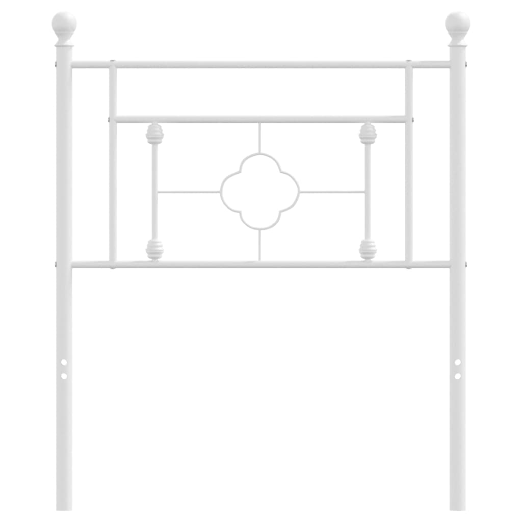 udskiftningsgavl 75 cm metal hvid