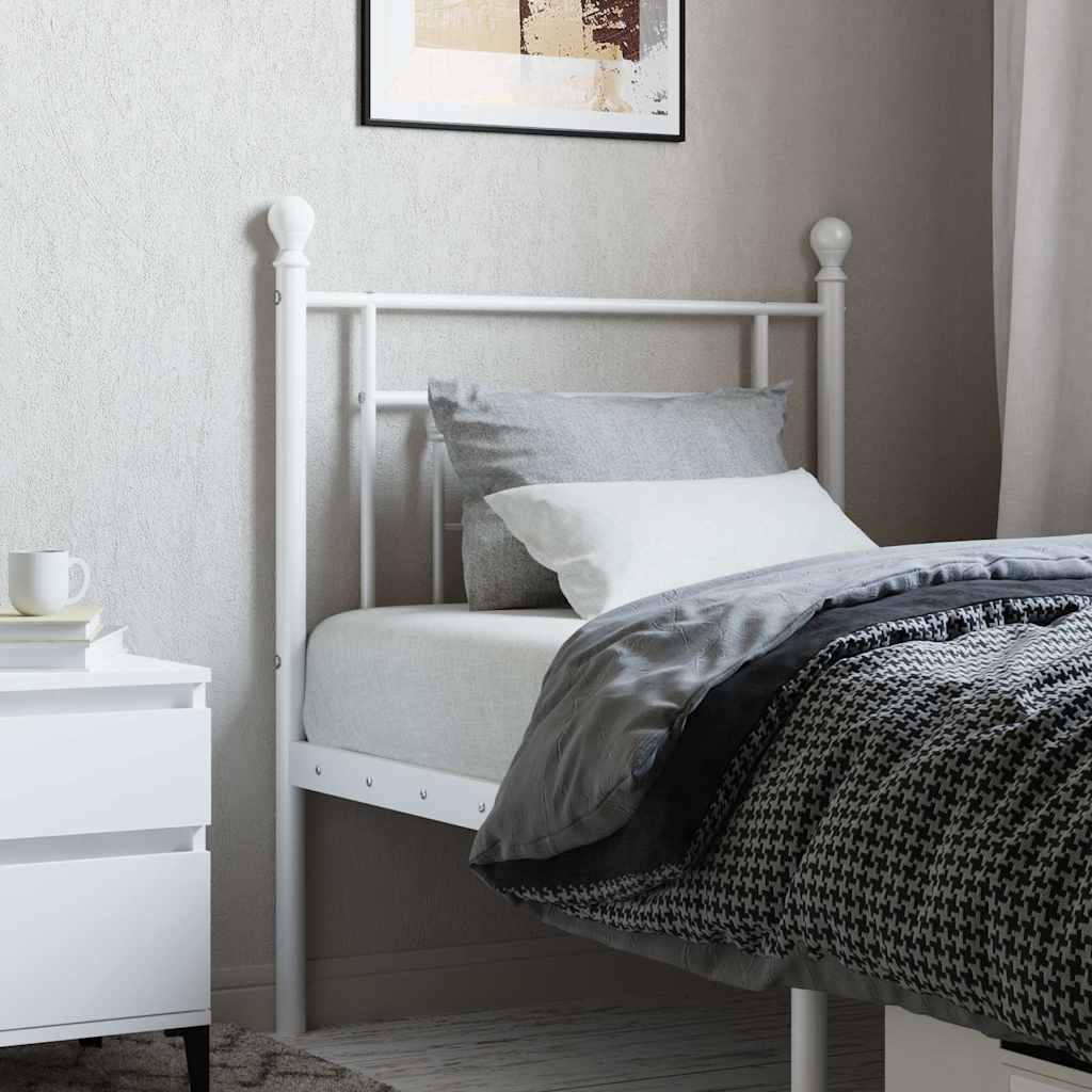 udskiftningsgavl 75 cm metal hvid