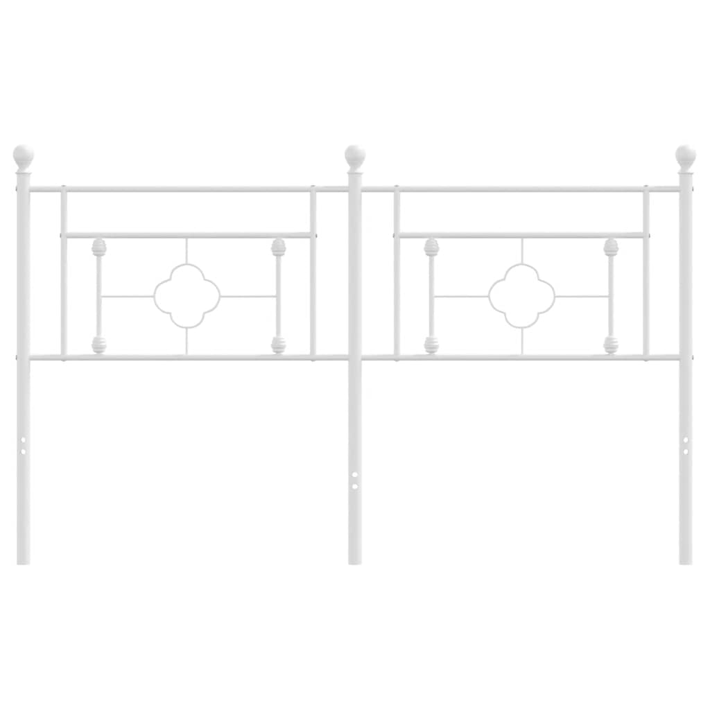 udskiftningsgavl 160 cm metal hvid
