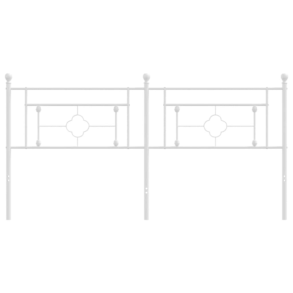 udskiftningsgavl 180 cm metal hvid
