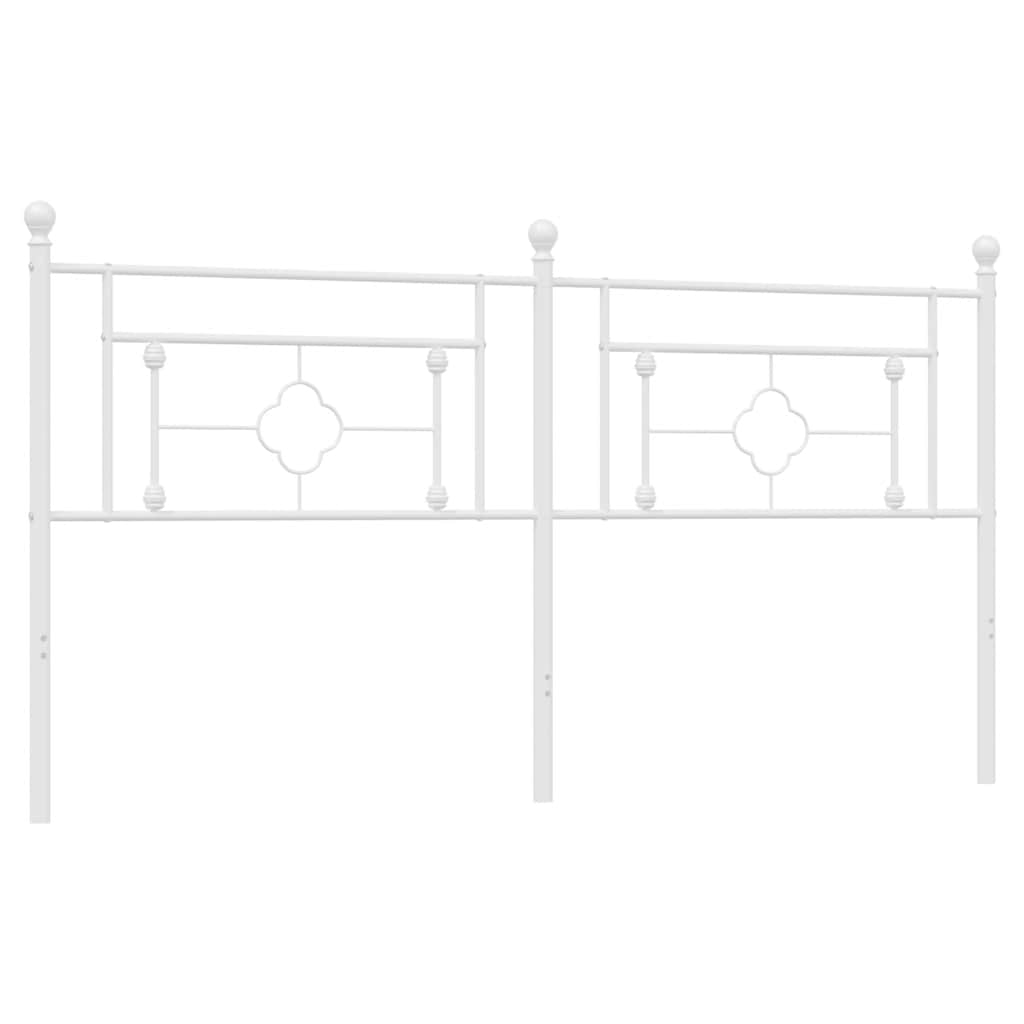 udskiftningsgavl 180 cm metal hvid