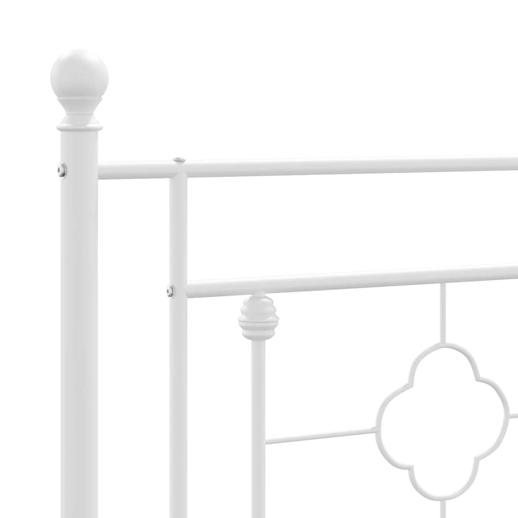 udskiftningsgavl 180 cm metal hvid