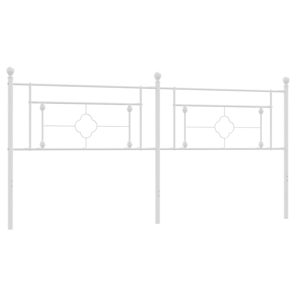udskiftningsgavl 193 cm metal hvid