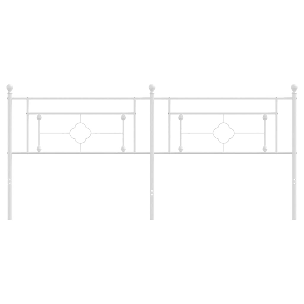 udskiftningsgavl 193 cm metal hvid