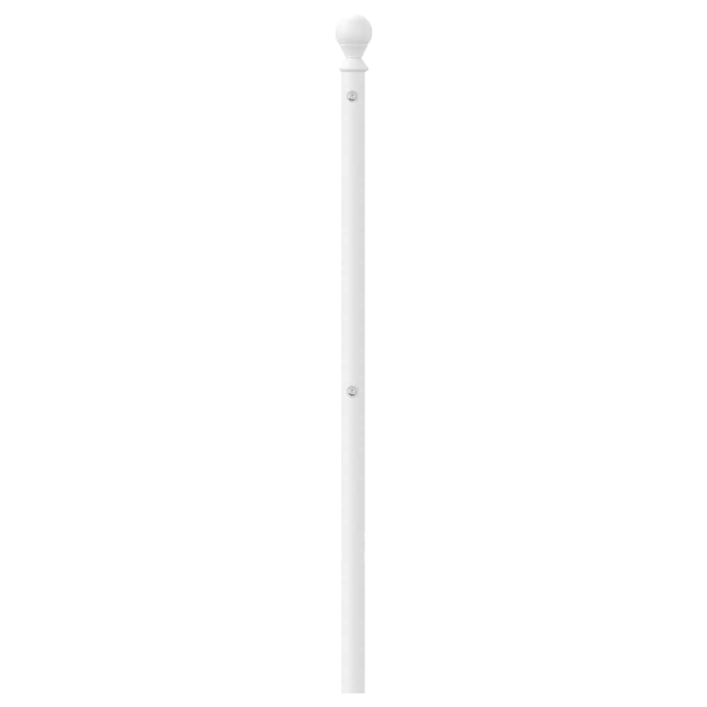 udskiftningsgavl 193 cm metal hvid
