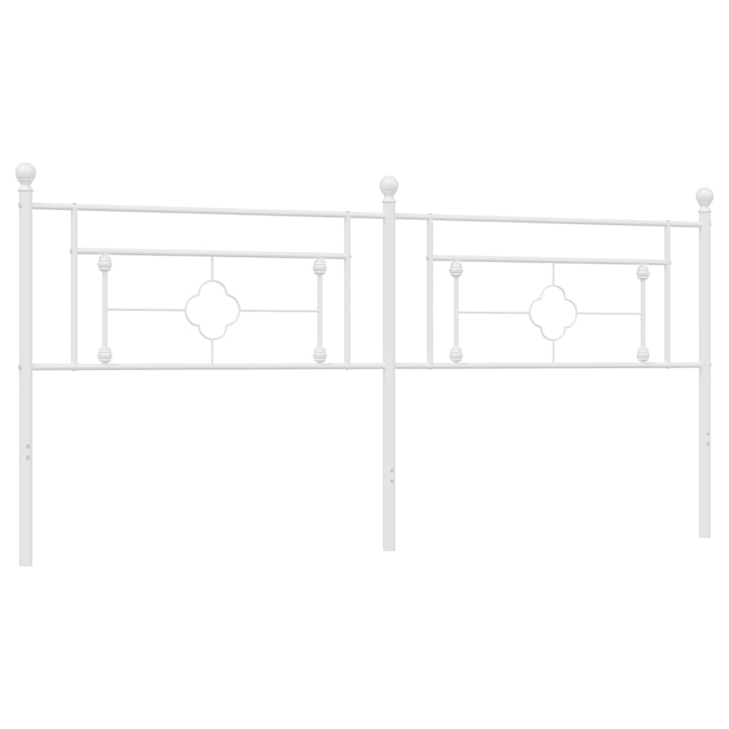 udskiftningsgavl 193 cm metal hvid
