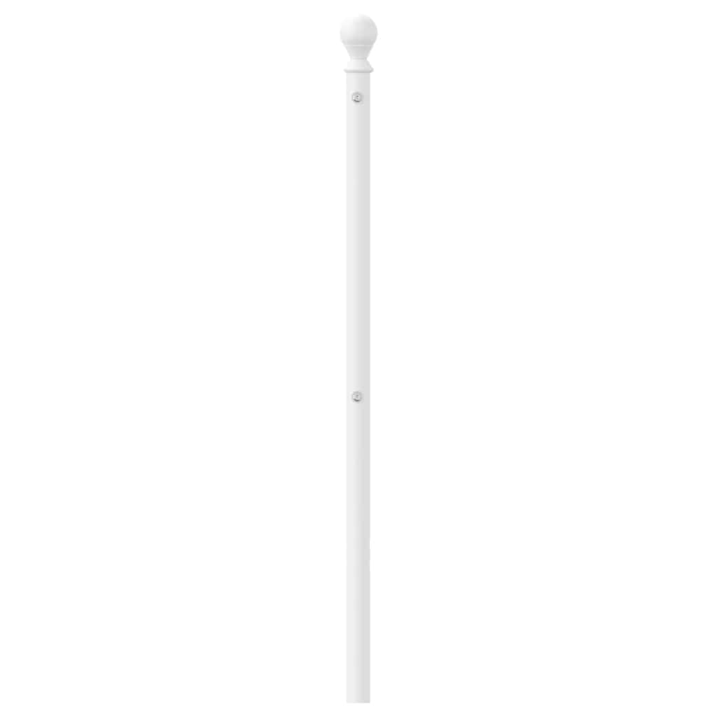 udskiftningsgavl 200 cm metal hvid