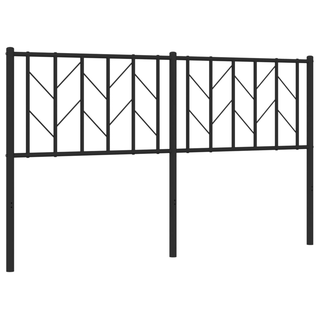 udskiftningsgavl 150 cm metal sort