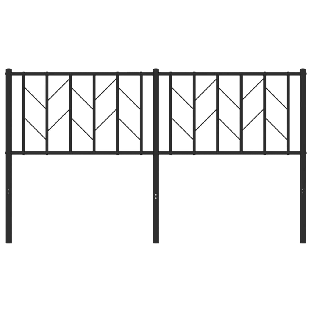 udskiftningsgavl 150 cm metal sort