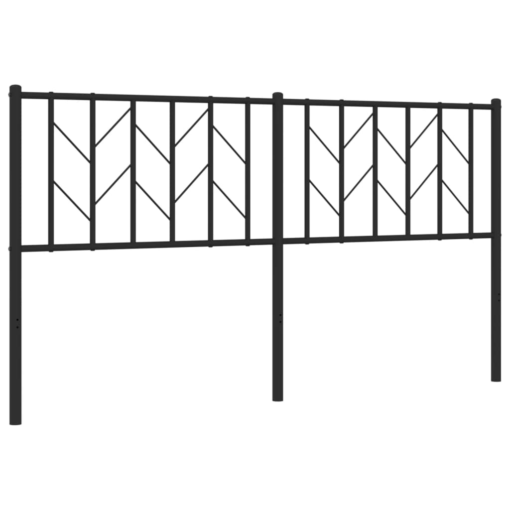 udskiftningsgavl 160 cm metal sort