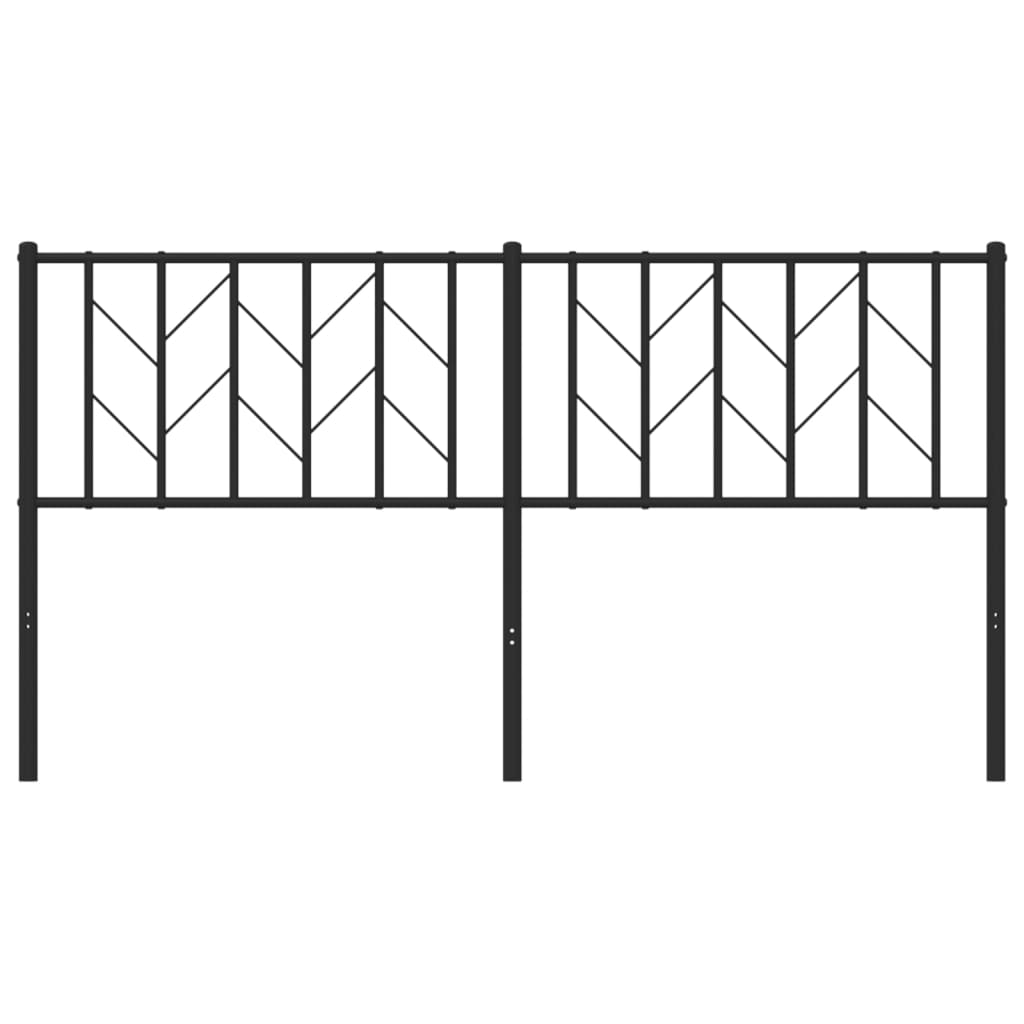 udskiftningsgavl 160 cm metal sort