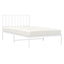 sengeramme med sengegavl 107x203 cm metal hvid