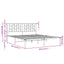 sengeramme med sengegavl 160x200 cm metal hvid
