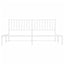 sengeramme med sengegavl 183x213 cm metal hvid