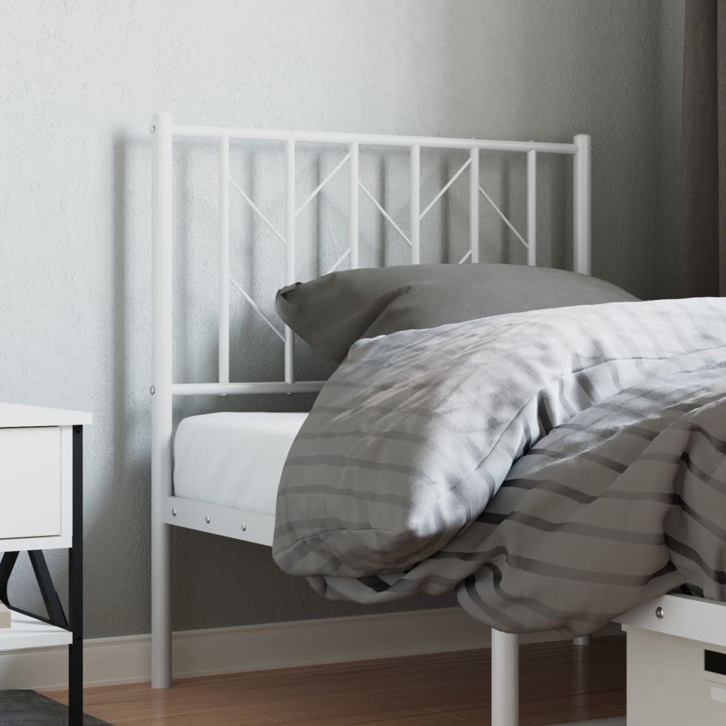 udskiftningsgavl 80 cm metal hvid