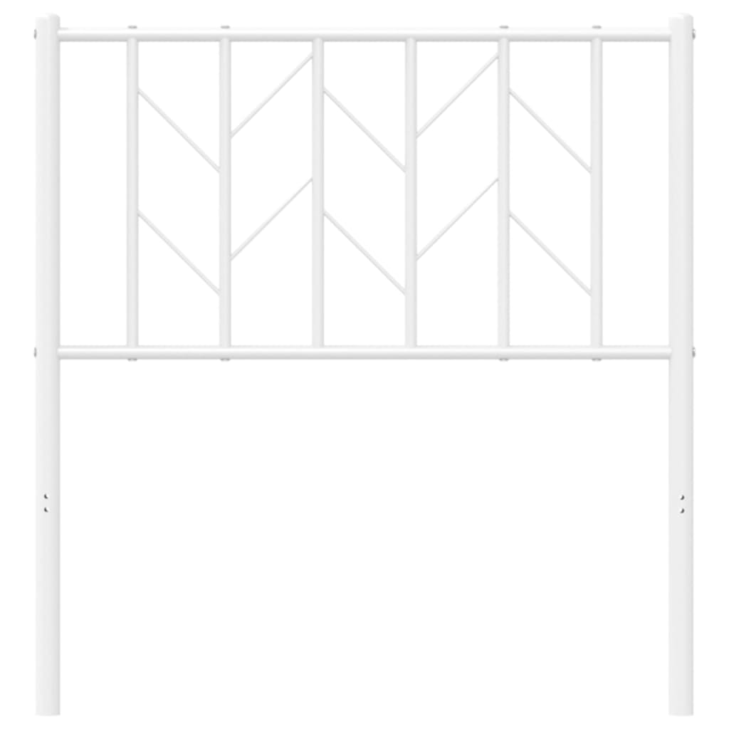 udskiftningsgavl 80 cm metal hvid