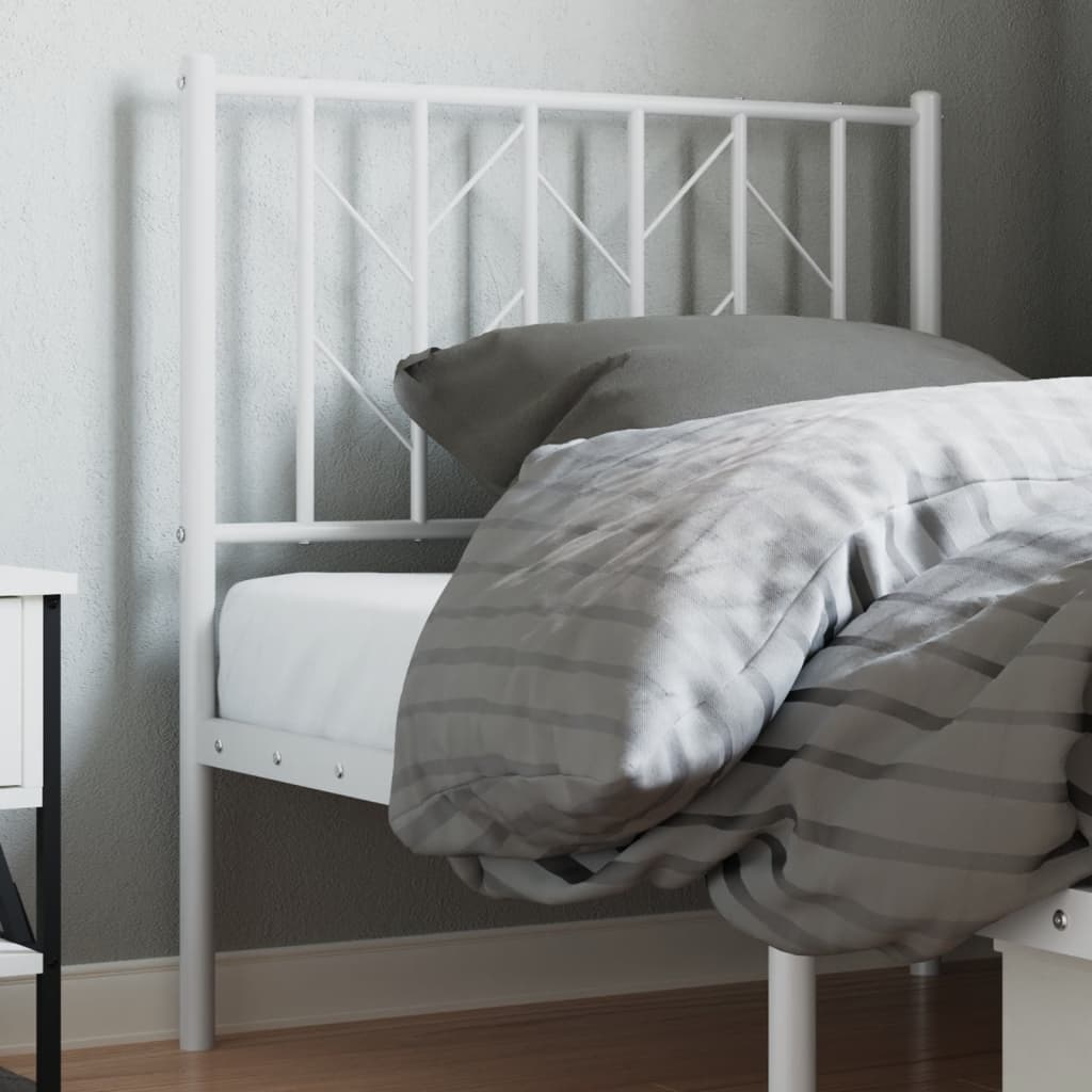 udskiftningsgavl 80 cm metal hvid