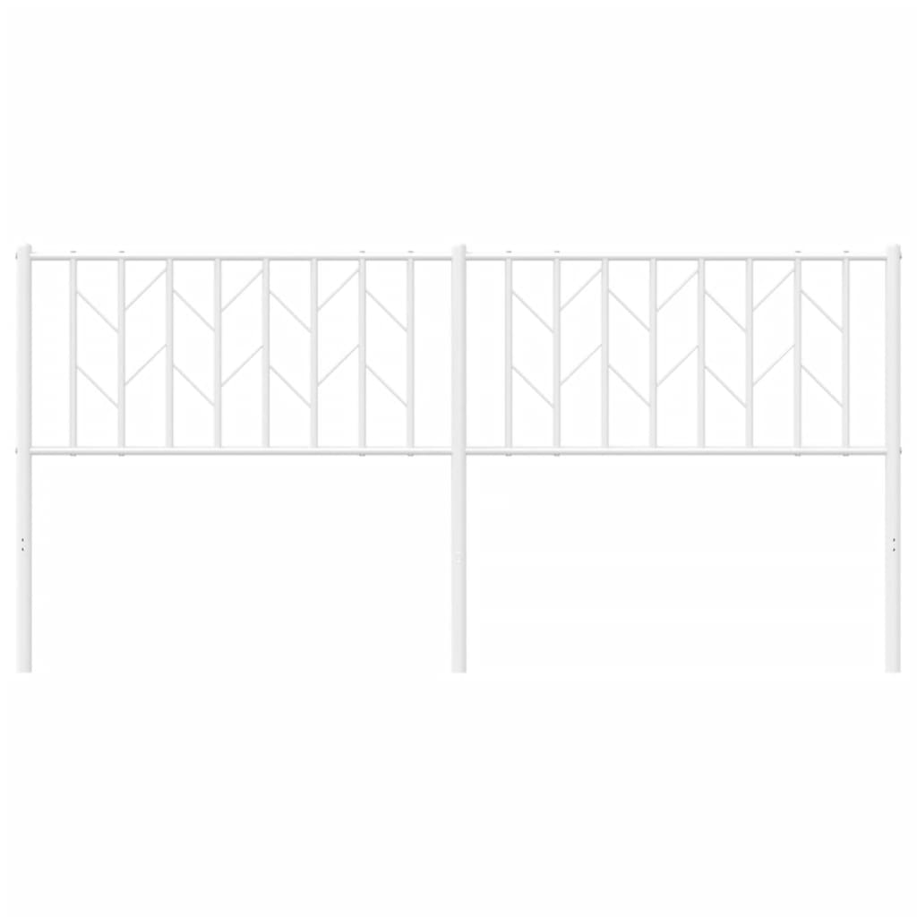 udskiftningsgavl 180 cm metal hvid