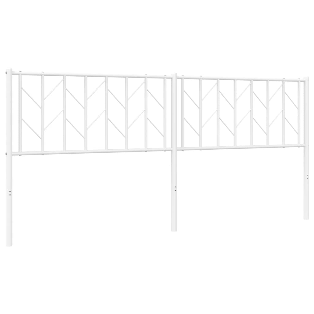 udskiftningsgavl 193 cm metal hvid