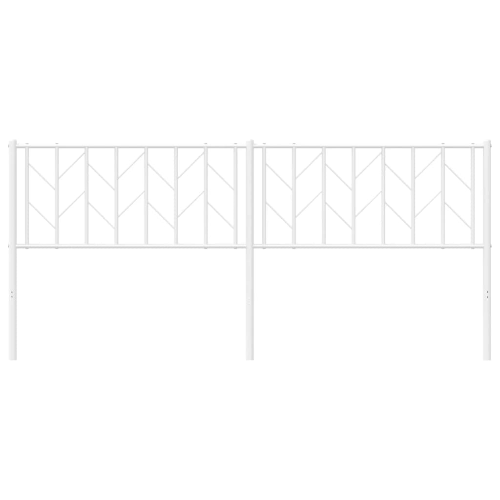 udskiftningsgavl 193 cm metal hvid