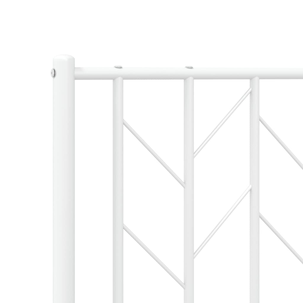 udskiftningsgavl 193 cm metal hvid