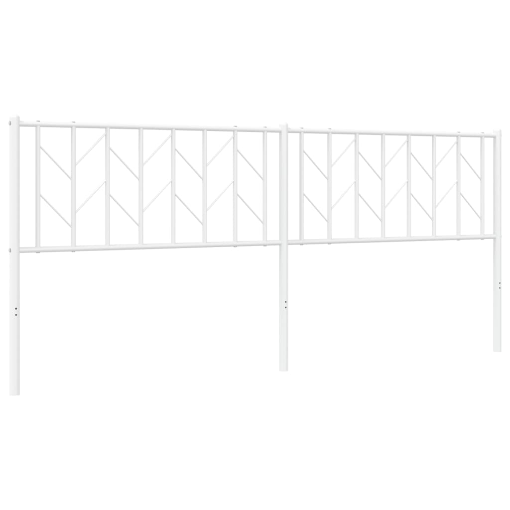 udskiftningsgavl 200 cm metal hvid