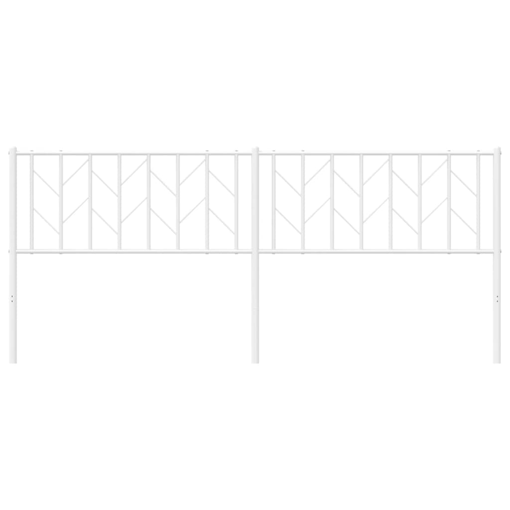 udskiftningsgavl 200 cm metal hvid
