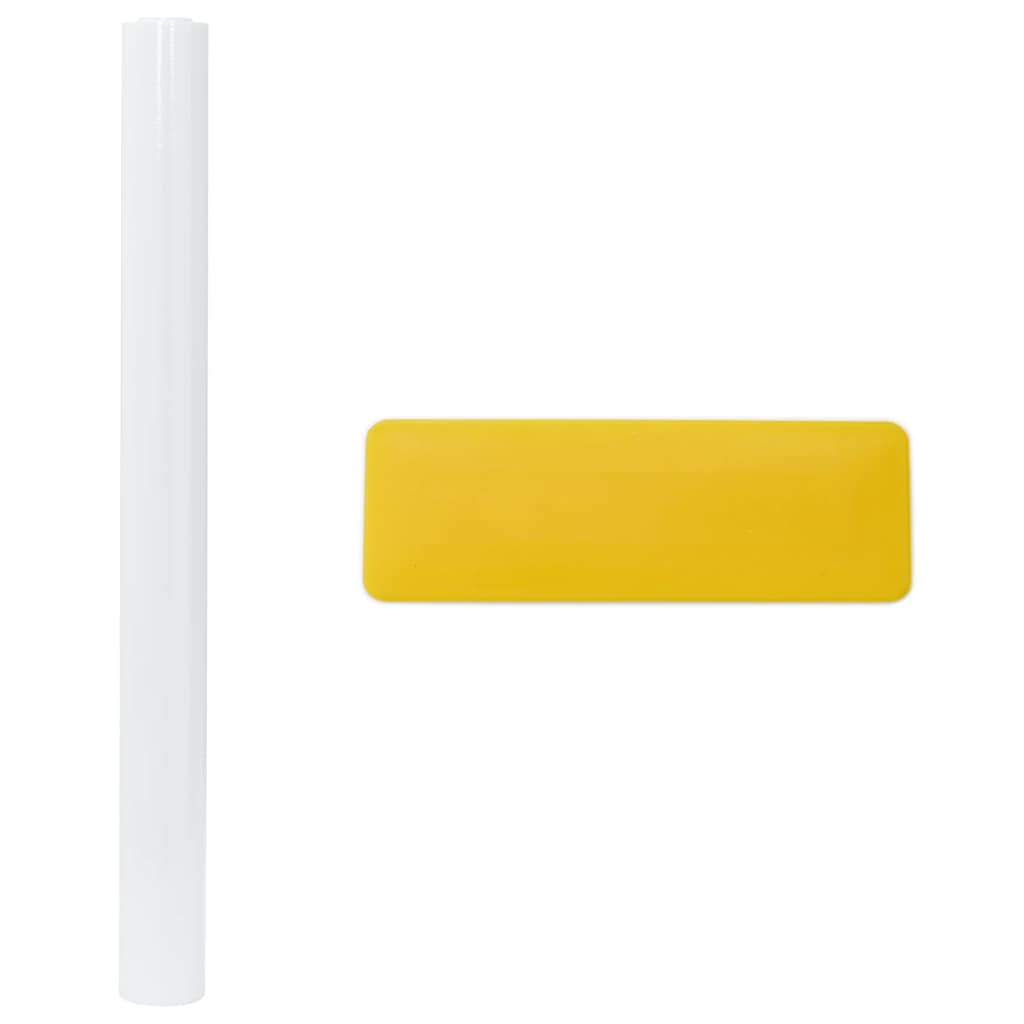 vinduesfolier 5 stk. matteret PVC hvid