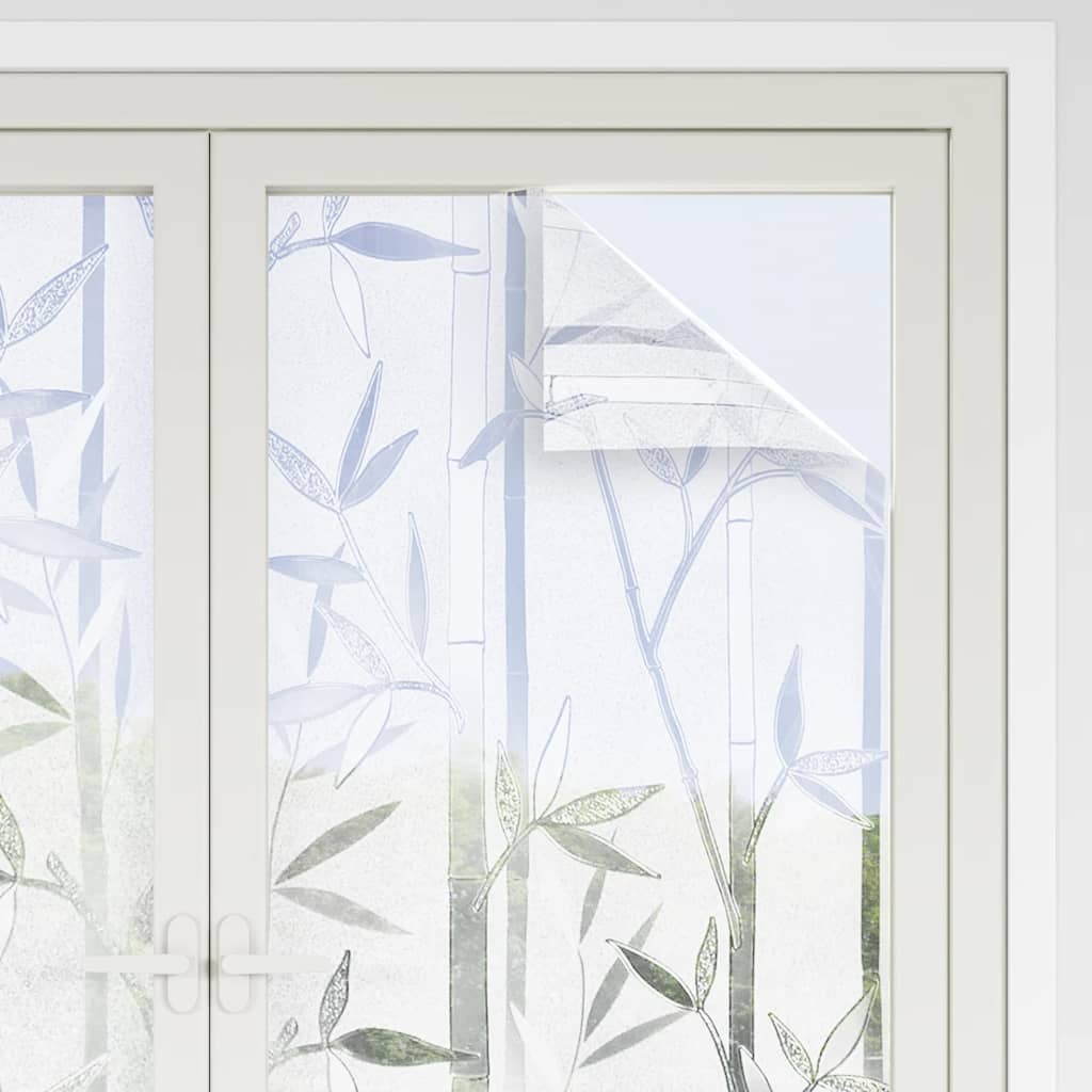 vinduesfolier 4 stk. bambusmønster matteret PVC
