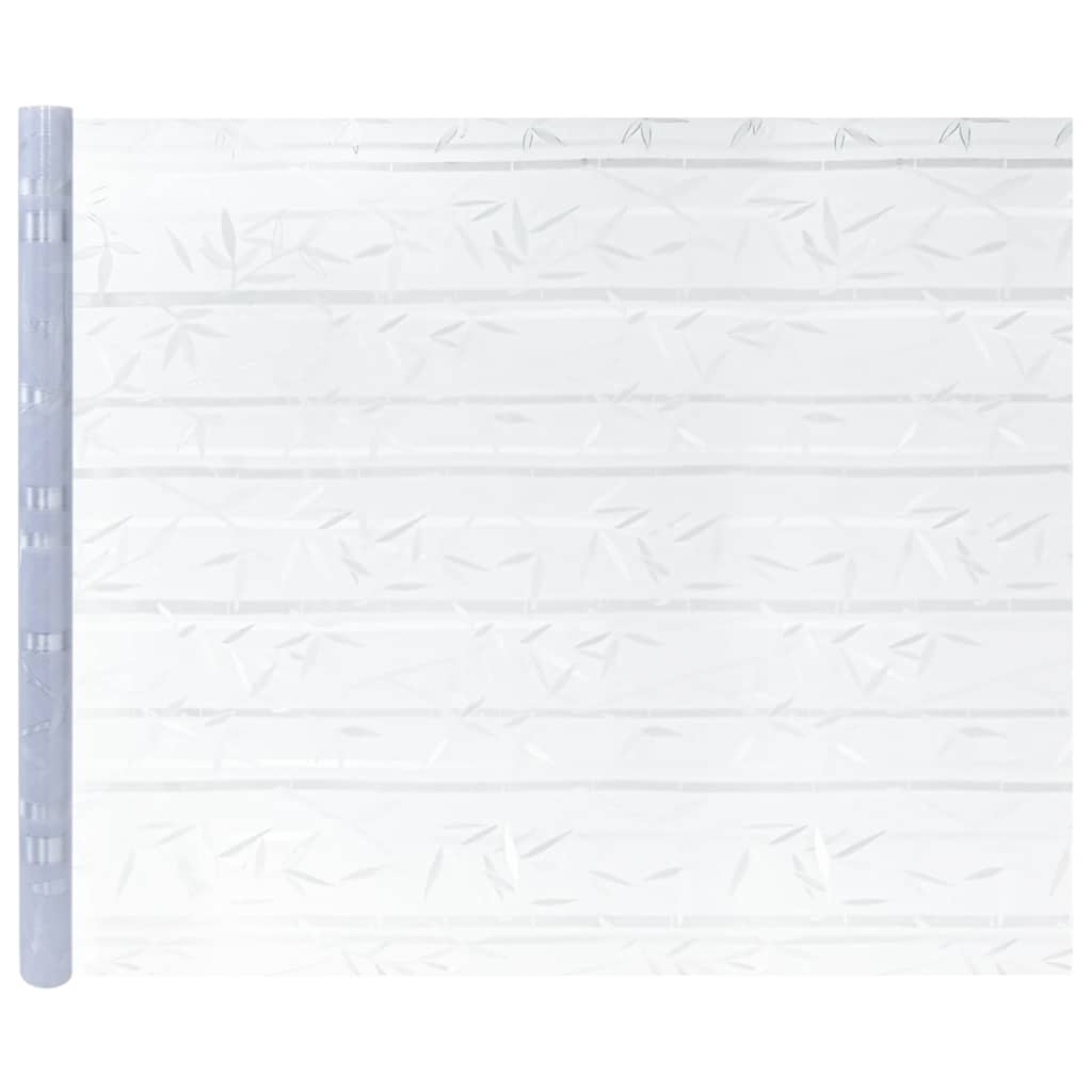 vinduesfolier 4 stk. bambusmønster matteret PVC
