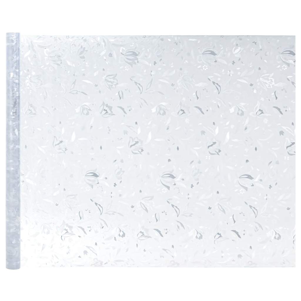 vinduesfolier 4 stk. blomstermønster matteret PVC